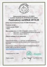 Certifikát česneku 2015